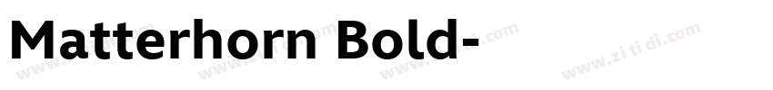 Matterhorn Bold字体转换 Matterhorn Bold字体转换